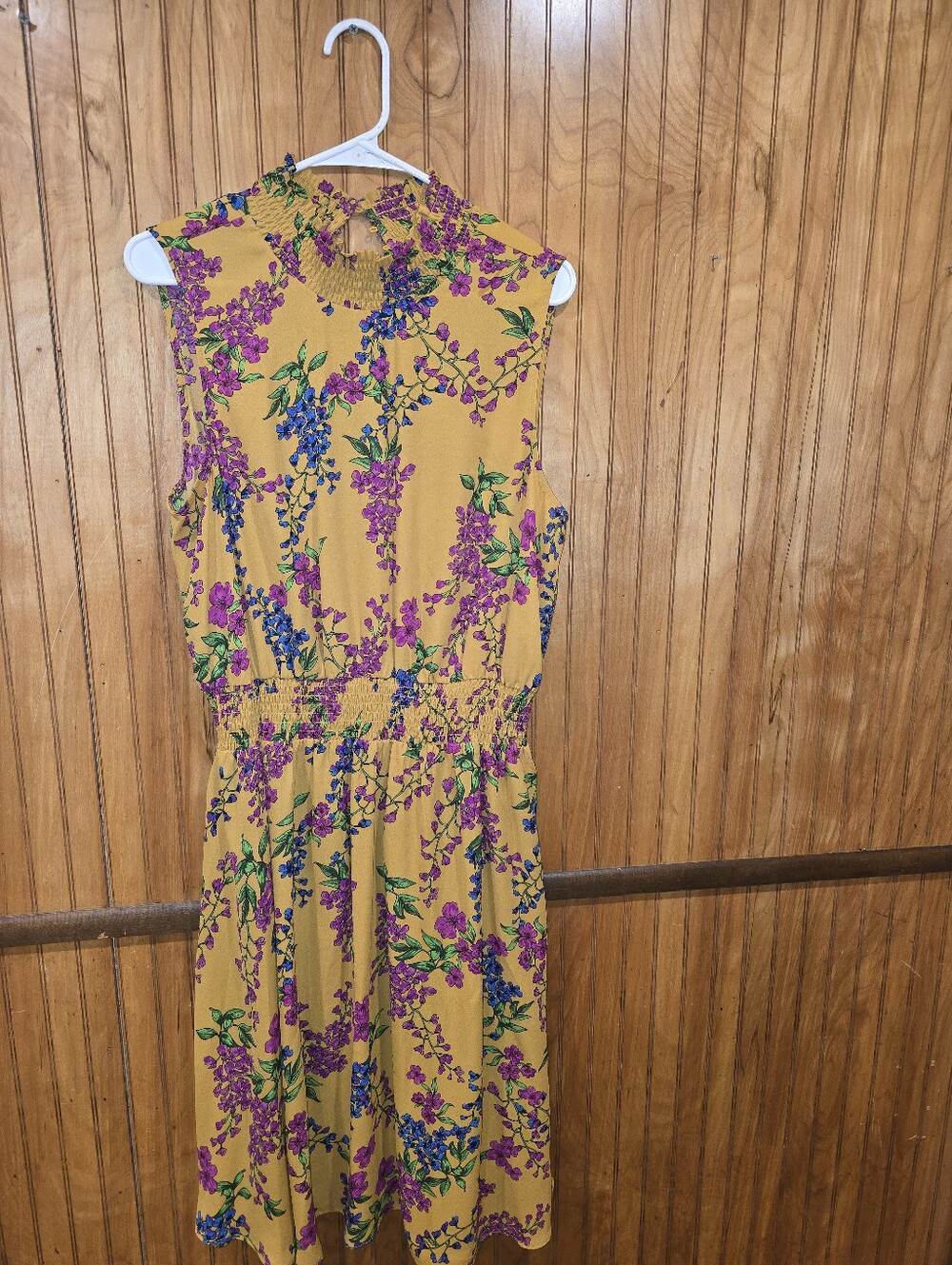 Nanette Lepore Mustard Floral Sundress Size 14
